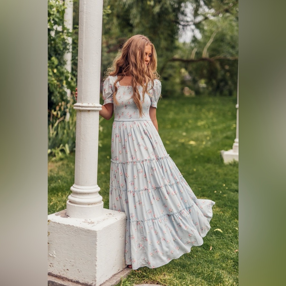 Jessakae NWT S Alice Powder Blue Maxi Dress